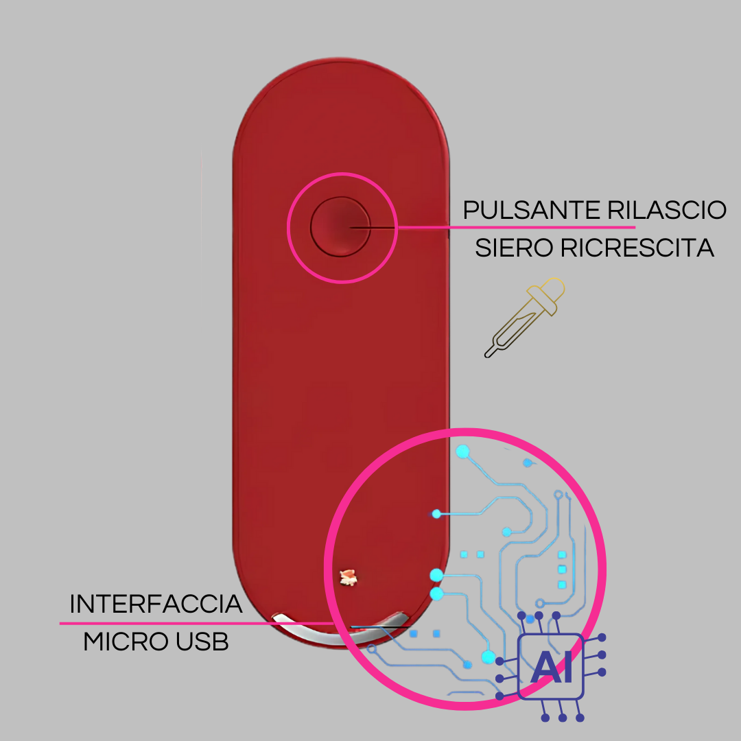 Spazzola LED ProTherapy: Crescita, Cura e Benessere dei Capelli + Siero in OMAGGIO